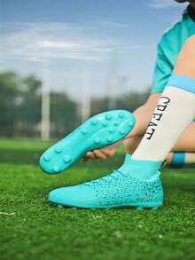 Professional Anti-Slip & Wear-Resistant Long Stud Football Shoes, For Students And Adults, Suitable For Training - Green - View 2