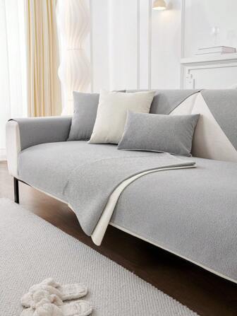 1入通用防水、防污和防滑沙發坐墊套,適用於所有季節