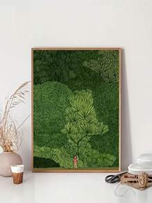 1 Máy Tính Tranh In Canvas Poster, Rừng Xanh Rừng Khám Phá Treo Tường Hình Ảnh, Nghệ Thuật Phòng Khách Hiện Đại Trang Trí Phòng Thu Nhà, Unframed - màu xanh lá - Xem 1