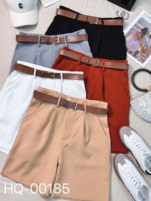 Women Shorts - Màu Khaki - Xem 2