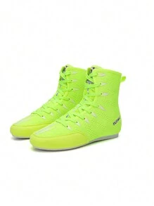 男女皆可專業室內訓練拳擊鞋 - 綠色 - 查看 1