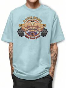 Men T-Shirts - Màu xanh nhạt - Xem 1