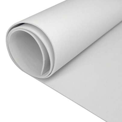 EVA Foam Roll - 2mm-10mm Thick White Craft Foam Sheets - 15" X 39" Large Cosplay Foam Sheet - Ultra High Density 86 Kg/M³ - Pliable & Elastic For Craft Projects Costume Cosplay Foam - By Biguphate