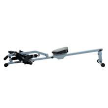 HOMCOM Máquina de Remo Plegable Resistencia Ajustable con Digital Monitor LCD para Fitness y Ejercicios de Musculación o Resistencia para Gimnasio Casa Carga 100KG 130x47,5x67 cm - Gris - Ver 4
