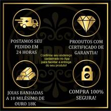 Corrente Cordão Masculino com Pingente Cruz Banhados a Ouro 18k Correntinha Fina - Dourado - Visão 5