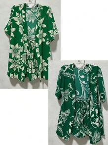Women Two-Piece Outfits - màu xanh lá - Xem 1