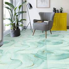 新到貨10入組水晶花紋抗污美化硬質瓷磚貼紙,適用於客廳、廚房和浴室的家庭裝修,自粘防油牆貼紙 - 彩色 - 查看 8