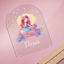 1pc Personalized Name Fairy Night Light Custom Name Flower Fairy Lamp Room Lamp Gift With First Name Gift Decoration Room Birthday Gift Bedside Lamp 3D Room Decor Night Light Desk Lamp Night Light Gift Customized Gift For Her Him Birthday Anniversary,  For Girlfriend Boyfriend