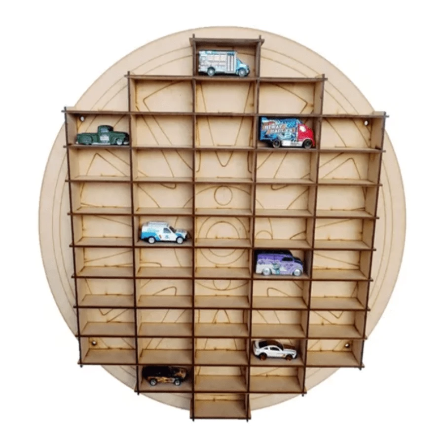 Exhibidor para Hotwheels ABIERTOS rueda RIN - Marrón - Ver 1