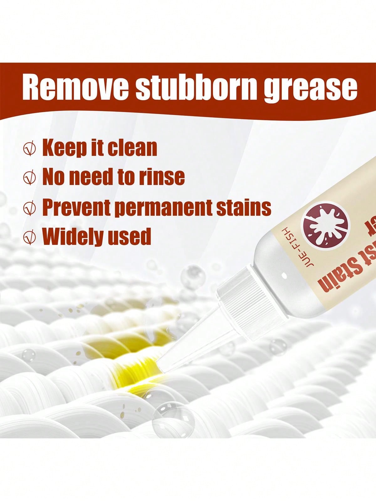 1pc 50ml Clothing Stain Remover Gentle Cleaning Ink Coffee Stubborn Oil