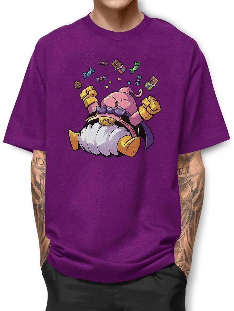 Men T-Shirts - 紫色 - 查看 1