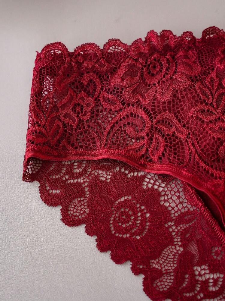 خمس قطع داخلية للنساء مثلثة الشكل بواسطة الدانتيل...