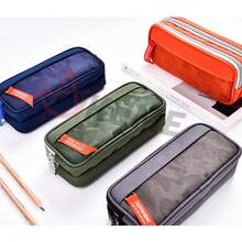 Pens Case Large Capacity Stationery Organizer - Orange - View 4