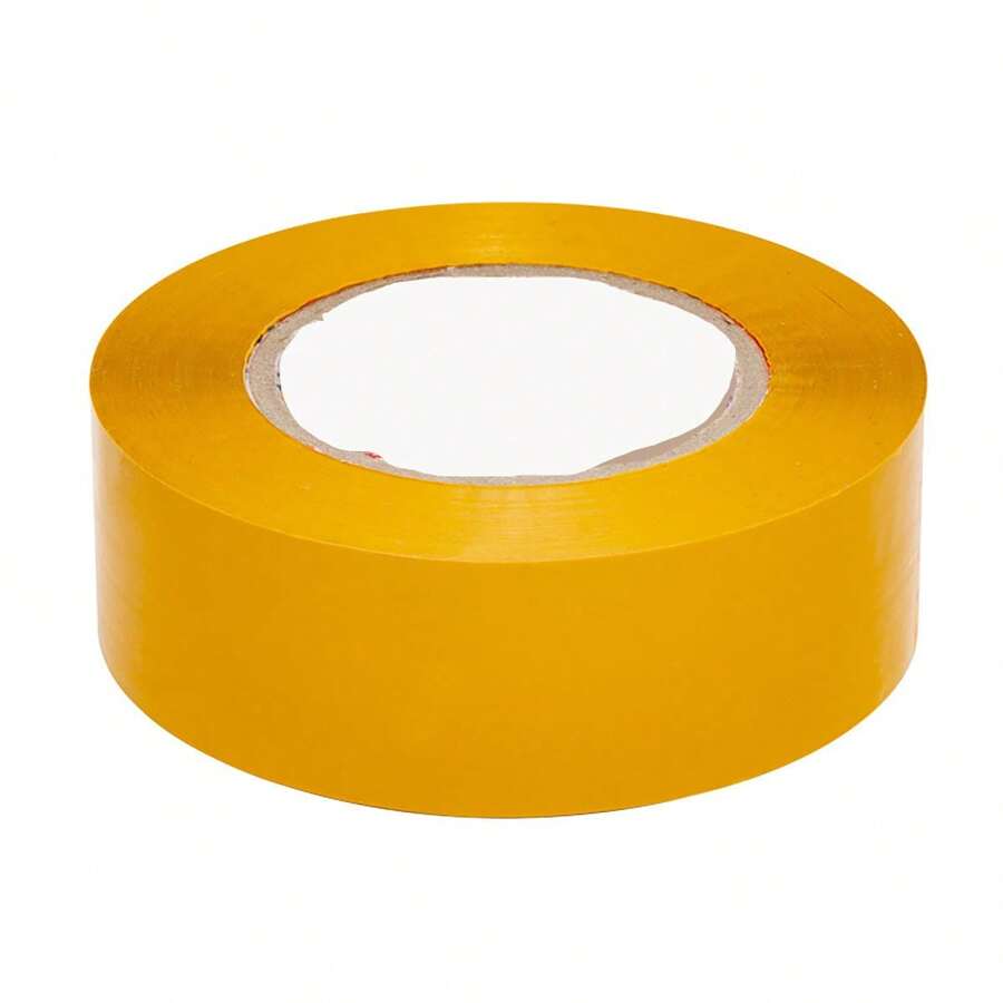 1pc Strong Adhesive Yellow Tape, Tear Resistant And Durable, Wide Range Of Applications - Yellow - View 1