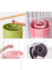 Varal Cabide Espiral Redondo Caracol Circular Secagem Facil Para Cobertas Lençol Cobertores Mantas - Branco - Visão 3