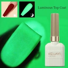 XEIJAYI 1PC 15ML 夜光凝胶指甲油 - 适用于家庭美甲沙龙和DIY的发光亮油 - 持久耐用 - 白色 - 查看 10