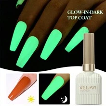 XEIJAYI 1PC 15ML 夜光凝胶指甲油 - 适用于家庭美甲沙龙和DIY的发光亮油 - 持久耐用 - 白色 - 查看 7