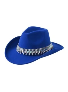 1 Miếng Đối với phụ nữ & Nam , Phong cách phương Tây , Brim , Mềm mại Felt Chất liệu , Thích hợp Đối với Các hoạt động ngoài trời , Hiệu suất , Năm mới & Lễ cưới Buổi tiệc - Nhiều màu - Xem 13