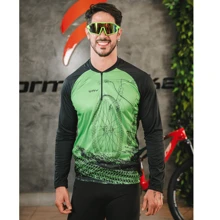 Camisetas de Ciclismo - Verde - Visão 3