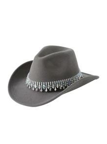 1 Miếng Đối với phụ nữ & Nam , Phong cách phương Tây , Brim , Mềm mại Felt Chất liệu , Thích hợp Đối với Các hoạt động ngoài trời , Hiệu suất , Năm mới & Lễ cưới Buổi tiệc - Nhiều màu - Xem 14