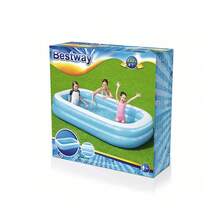 Piscina Inflable Rectangular Alberca Hinchable Infantil Azul 2.62 Mts Piscina Para Niñas y niños Capacidad 778 litros - Azul - Ver 3