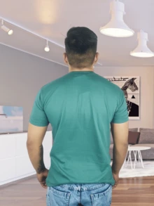 Men T-Shirts - màu xanh lá - Xem 4