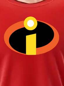 PLAYERA PARA CABALLERO PELICULA LOS INCREIBLES - Rojo - Ver 2