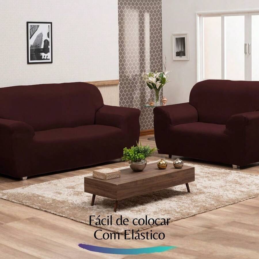 Charm Of Detail Sofa Covers - Rượu - Xem 1