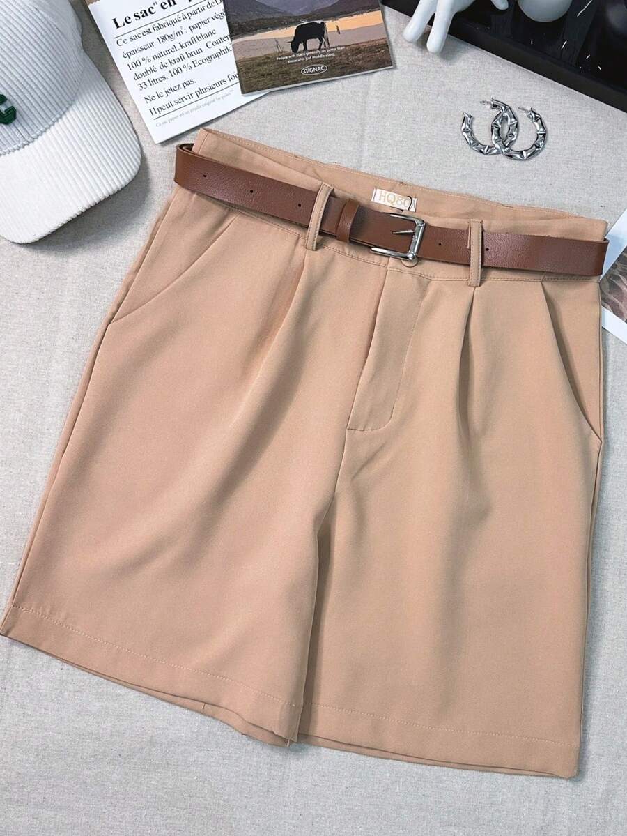 Women Shorts - Màu Khaki - Xem 1