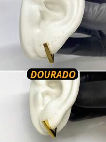 Men's Earrings - 黑色 - 查看 4