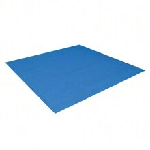 Protector Base Paño para Alberca Mantel Funda de Piso Rectangular Para Alberca 2.44 mts - Azul - Ver 3