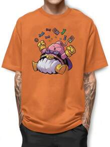 Men T-Shirts - 橘色 - 查看 1