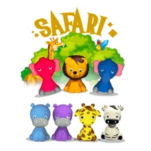 Boneco Mordedor Bebê Macio Infantil Látex 100% Natural Brinquedo Banho Menino Menina