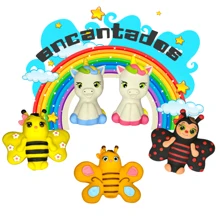 Boneco Mordedor Bebê Macio Infantil Látex 100% Natural Brinquedo Banho Menino Menina