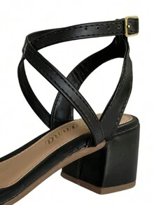 Women Heeled Sandals - màu đen - Xem 2