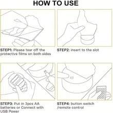 可愛發光貓動物 7 色變色夜燈,3d 動物造型氛圍燈,家居裝飾,節日禮物 - 七彩小夜燈 - 查看 7