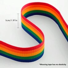 Cinta Plana De Polipropileno Más Gruesa De 5cm De Ancho, Multicolor, Tejido A Mano De Bricolaje, Cuerda De Encuadernación - rojo blanco azul - Ver 2