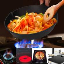 1Pc Pre-Seasoned Cast Iron Skillet Set 6/8/10in Non-Stick Oven Safe Cookware Heat-Resistant Frying Pan Set Of 3