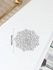 6-12pcs/Set PVC Cup Coasters, Table Decorative Mats For Daily Dining Table