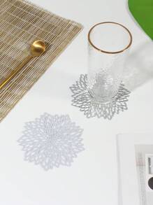 6-12pcs/Set PVC Cup Coasters, Table Decorative Mats For Daily Dining Table