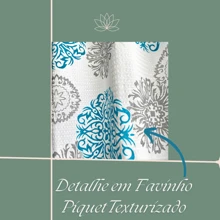 Printed Piquet Curtain 5.00 X 2.50m Large Floral Curtain For Living Room Bedroom Decorative Curtain - 鏽棕色 - 查看 4