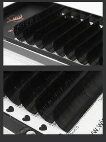 Winky Beauty Einfache Fächer-Wimpernverlängerungen, matte schwarze Seide-Kaschmir, 12 Reihen, natürlich weich, automatisches Volumen-Fächern, russisches Make-up, individuelle Flare-Wimpern, Zubehör 8-15 mm für Wimpernkünstler, Beauty-Salon, Schulmake-up-Tools Wimpernbüschel, Wimpernbüschel, individuelle Wimpern, Wimpern, Fake-Wimpern