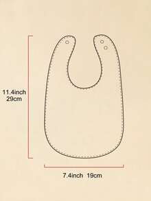 6入組純色防水嬰兒圍兜 - 彩色 - 查看 5