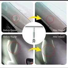 Herramienta Saca Golpes y Abolladuras Para automóvil, 19 Piezas y pegamento - Azul - Ver 2