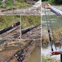 Sougayilang 1 根釣竿 2 節 1.8m/2.1m 碳纖維紫色鑄竿和紡竿優質淡水釣竿 - 紫色 - 查看 11