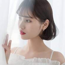 925 Sterling Silver Delicate Mini Simple & Fresh Classic Full Diamond Five-Petal Flower Earrings, Versatile & Elegant, Great Gift For Family, Friends, Couples