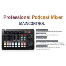 Kit Mezclador De Micrófono Y Tarjeta De Sonido F998 Con 16 Efectos De Sonido, Mezcladora De Sonido De Grabación De Audio, Consola De Mezcla De Audio Y Amplificador Para Teléfono Y Pc - Negro - Ver 11