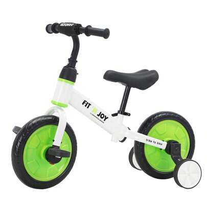  UBRAVOO Fit 'n Joy Children's Bikes, 4-In-1 Balance Bike For Children With Pedals And Stabilisers, Trike-To-Bike Children's Bike For Boys And Girls From 2 To 5 Years