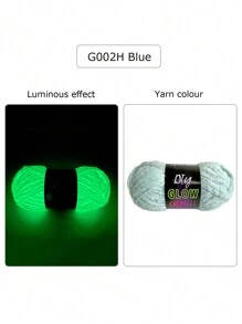 1pc Chenille Glowing Wool, Luminous Yarn, Soft And Perfect For DIY Knitting And Crocheting For Crochet Sweater Hat Scarf Doll 4mm 70meters/2755inch