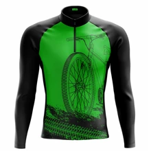 Camisetas de Ciclismo - Verde - Visão 1